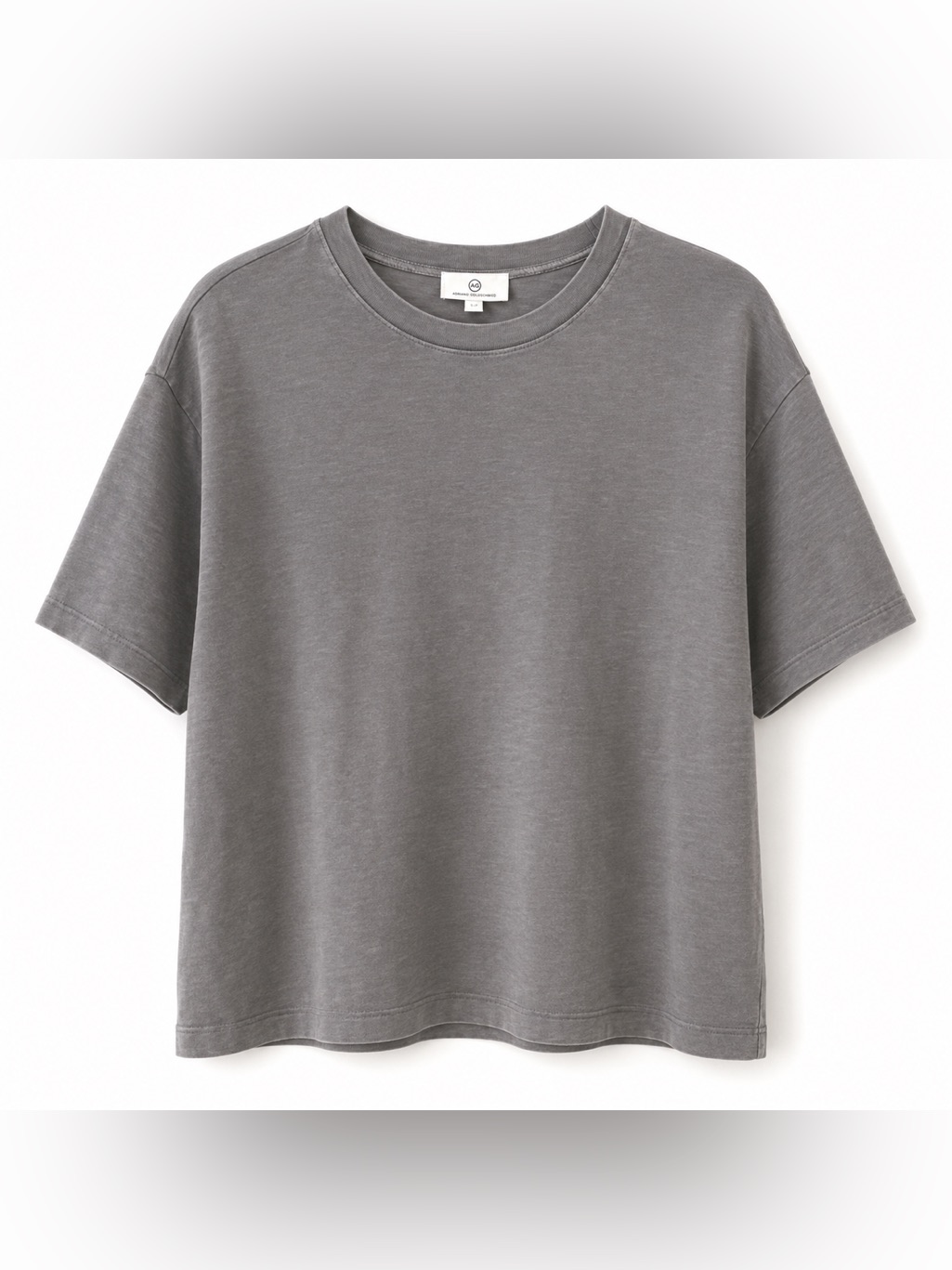 Ag Adriano Goldschmied Gray 100% Cotton Boxy Relaxed T-Shirt Nwot